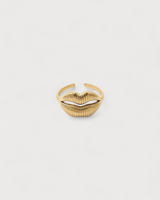 Kiss - Ring - Edelstahl - Verstellbar