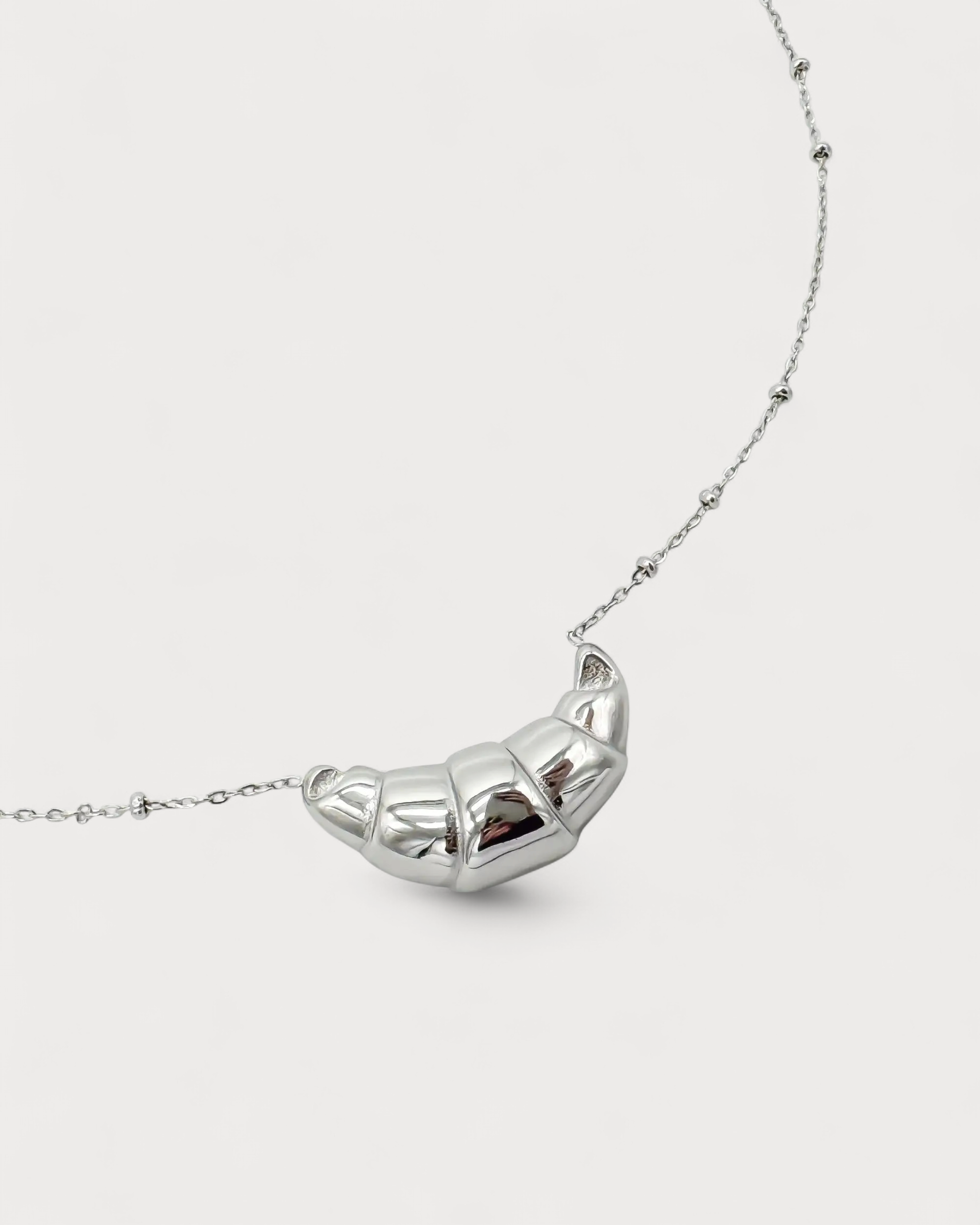 Croissant - Kette - Edelstahl
