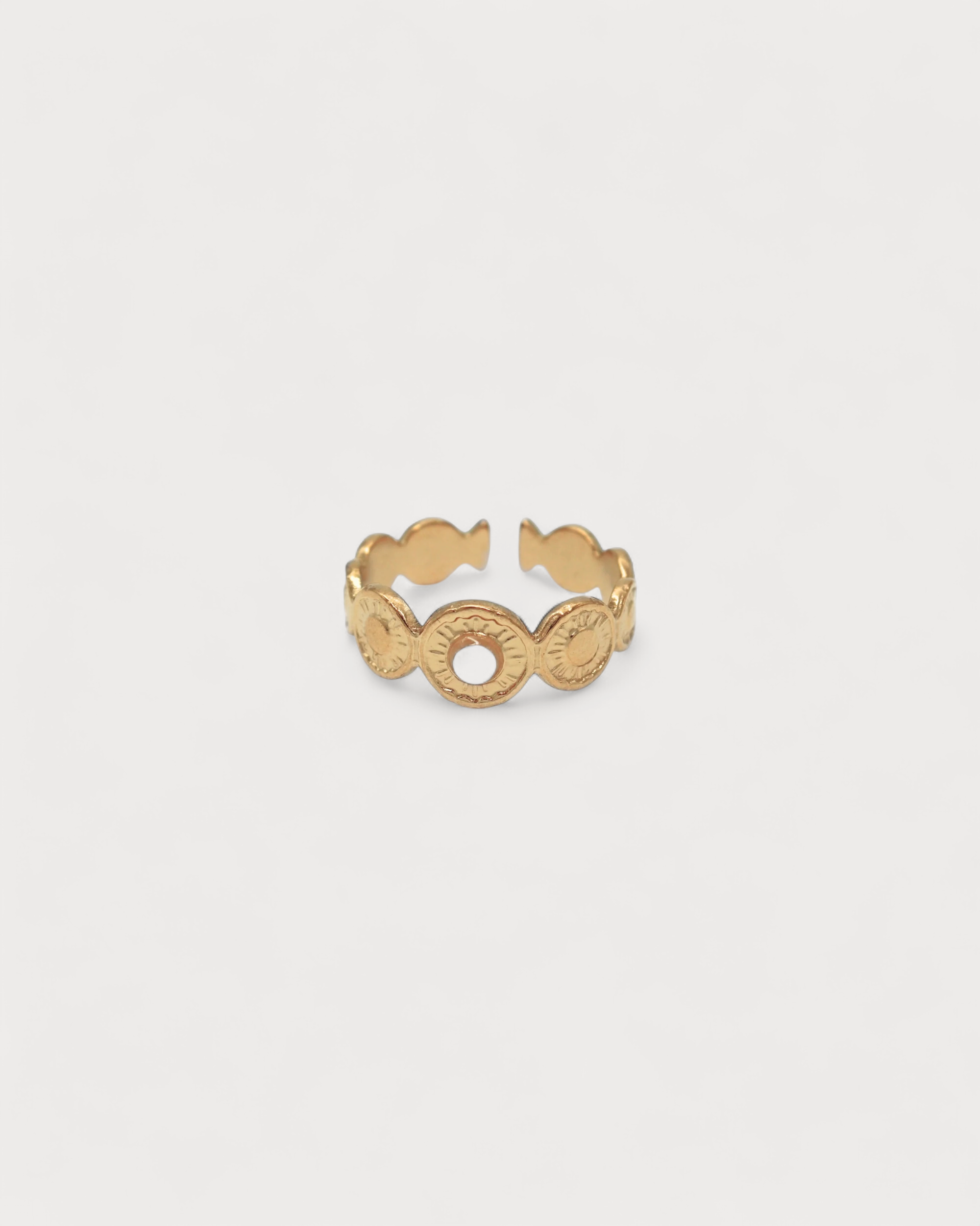 Mariana - Ring - Naturstein - Edelstahl - verstellbar