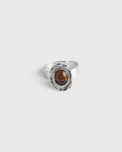 Salomé - Ring - Naturstein - Edelstahl - Verstellbar