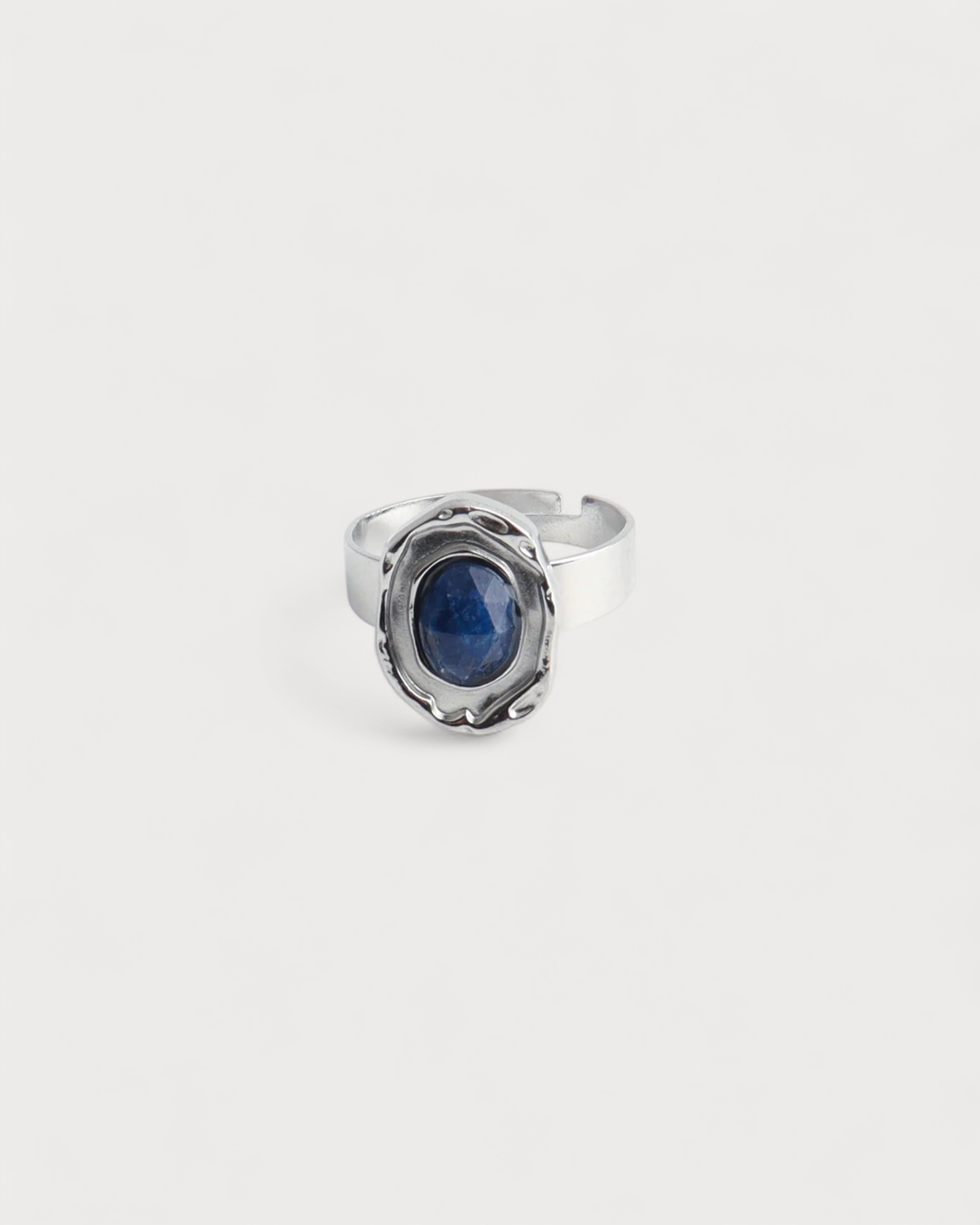 Salomé - Ring - Naturstein - Edelstahl - Verstellbar