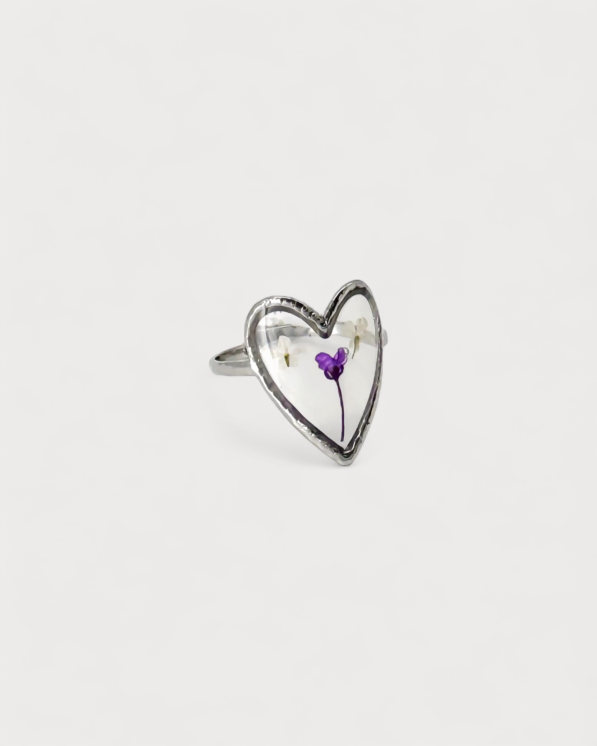 Fiore e amore - Ring - Edelstahl - Verstellbar