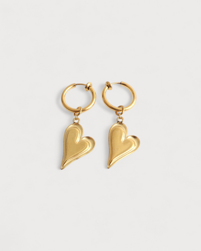 Heart  - Ohrringe - Clip-On - Edelstahl