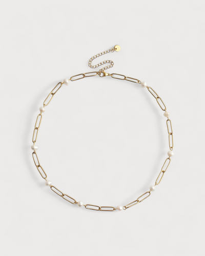 Pearly Chain  - Halskette - Edelstahl