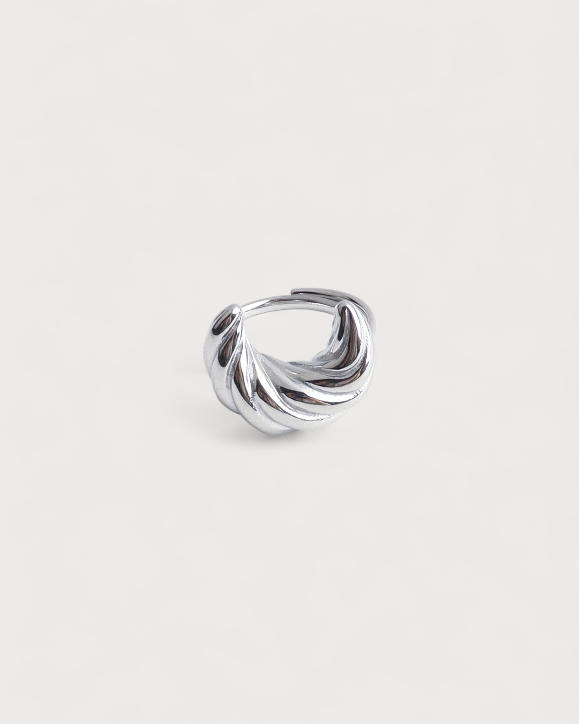 Croissant - Ring - Edelstahl - Einstellbar