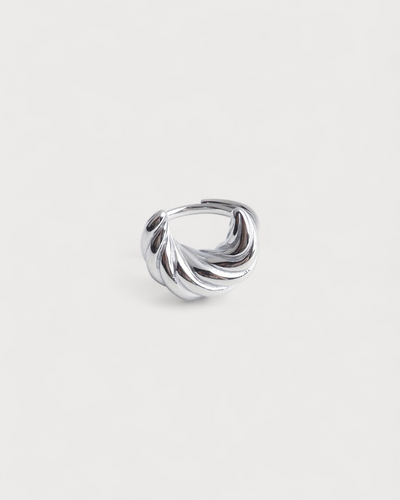 Croissant - Ring - Edelstahl - Einstellbar
