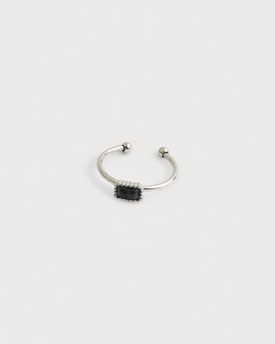 Karma - Ring - Naturstein - Edelstahl - Verstellbar