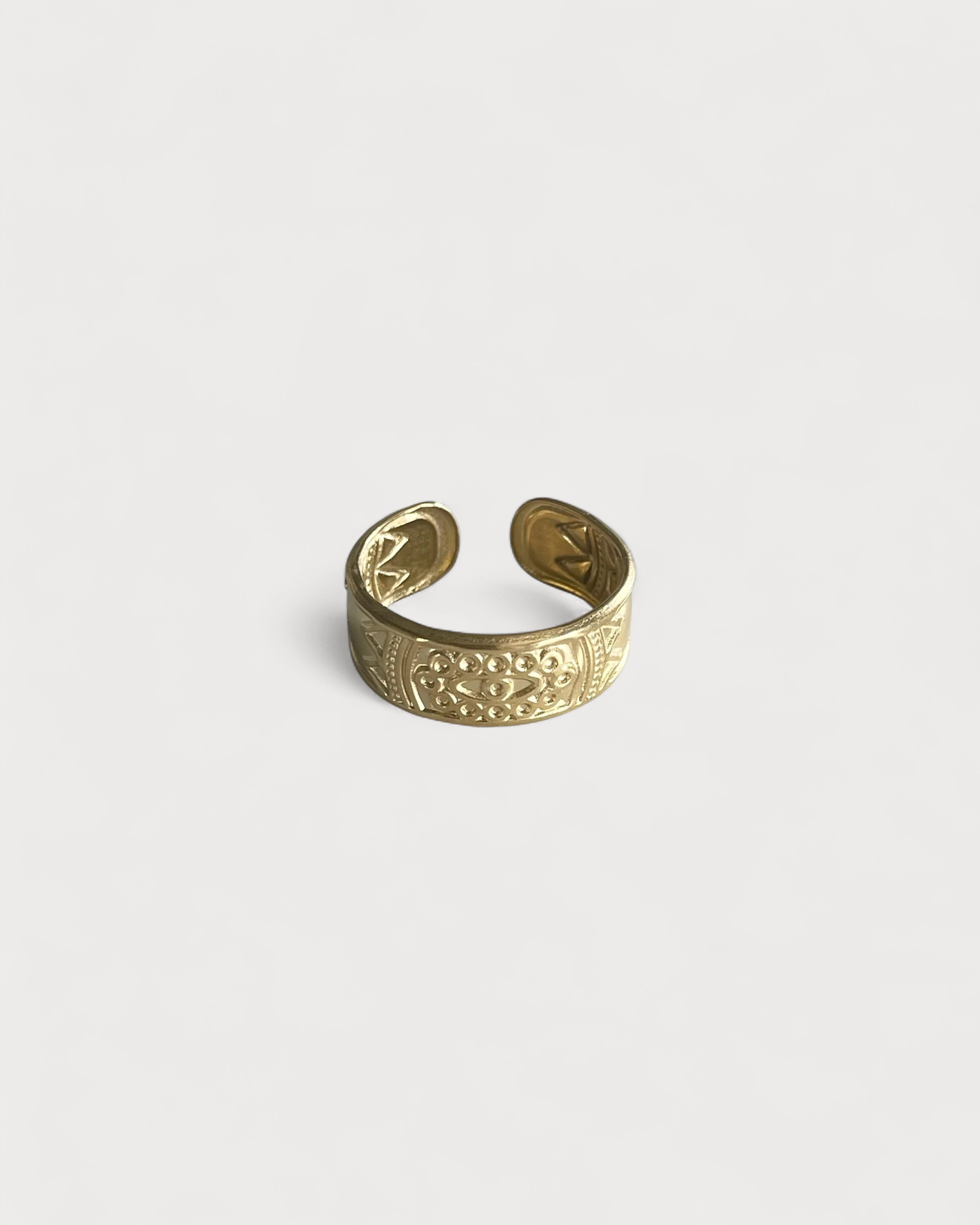 Azteke - Ring - Edelstahl - Einstellbar
