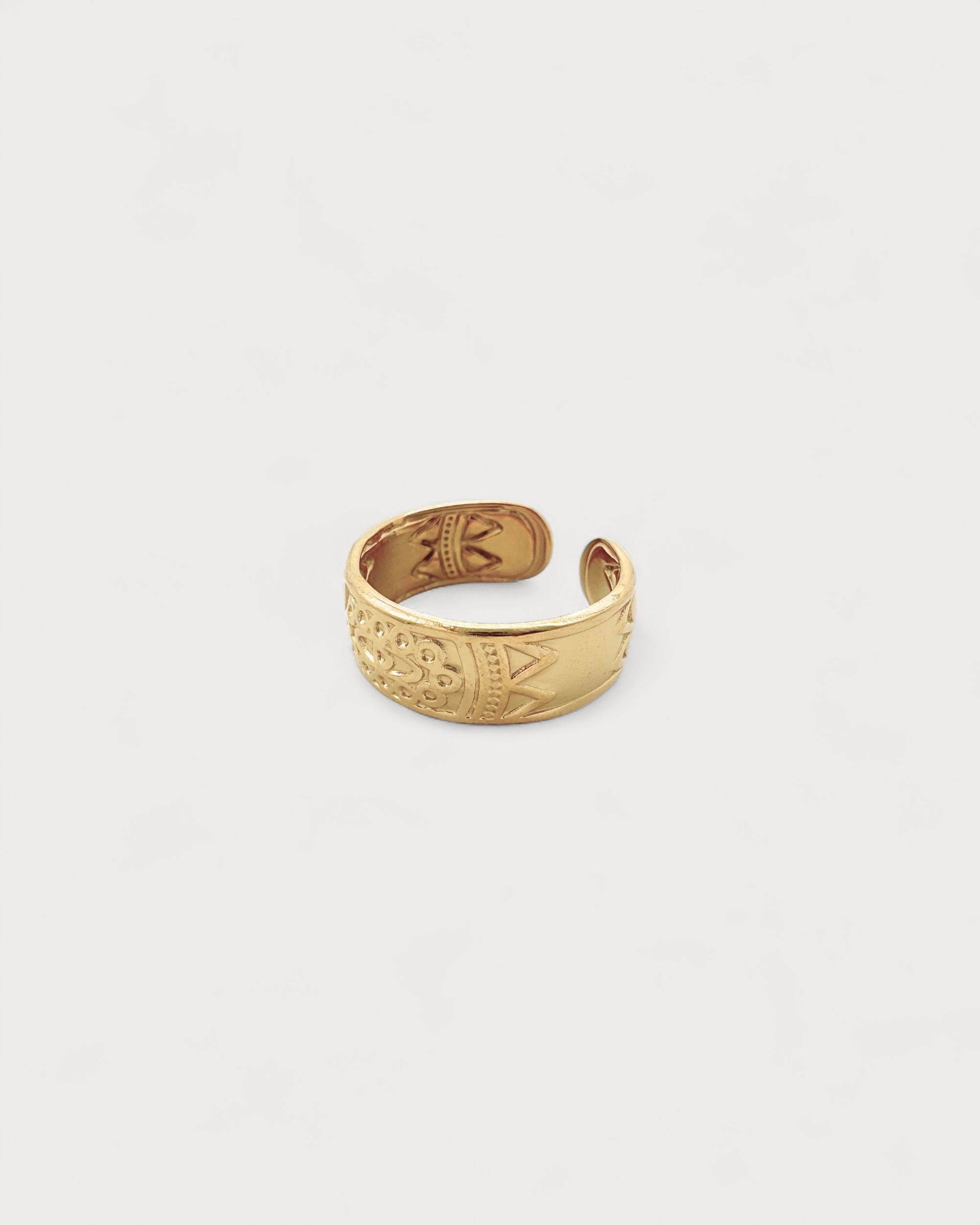 Azteke - Ring - Edelstahl - Einstellbar