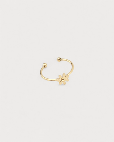 Bloom Flower - Ring - Edelstahl - verstellbar