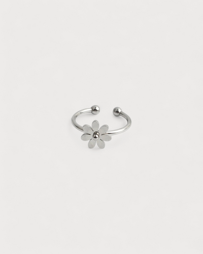 Bloom Flower - Ring - Edelstahl - verstellbar