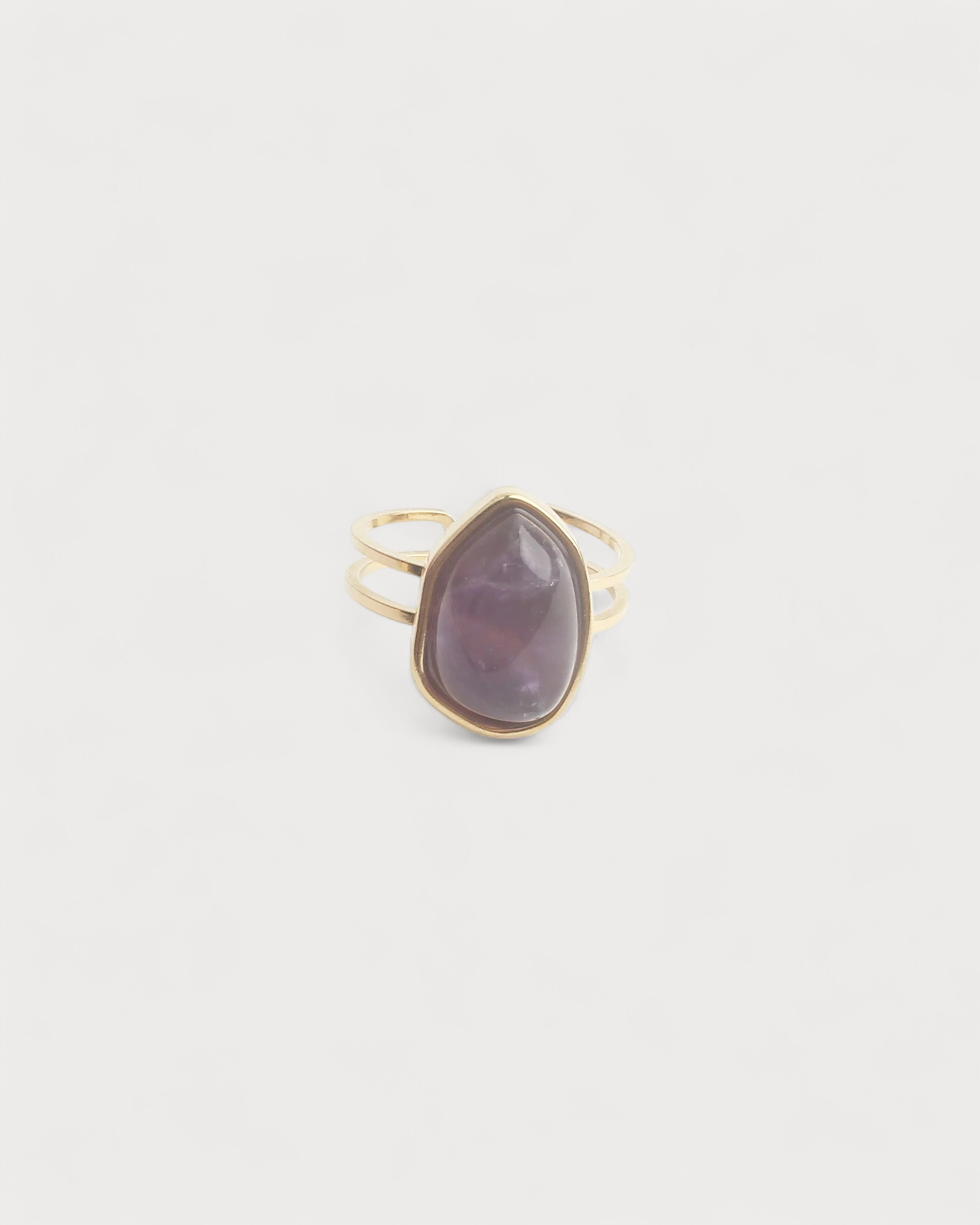 Doloris - Ring - Naturstein - Edelstahl - Verstellbar