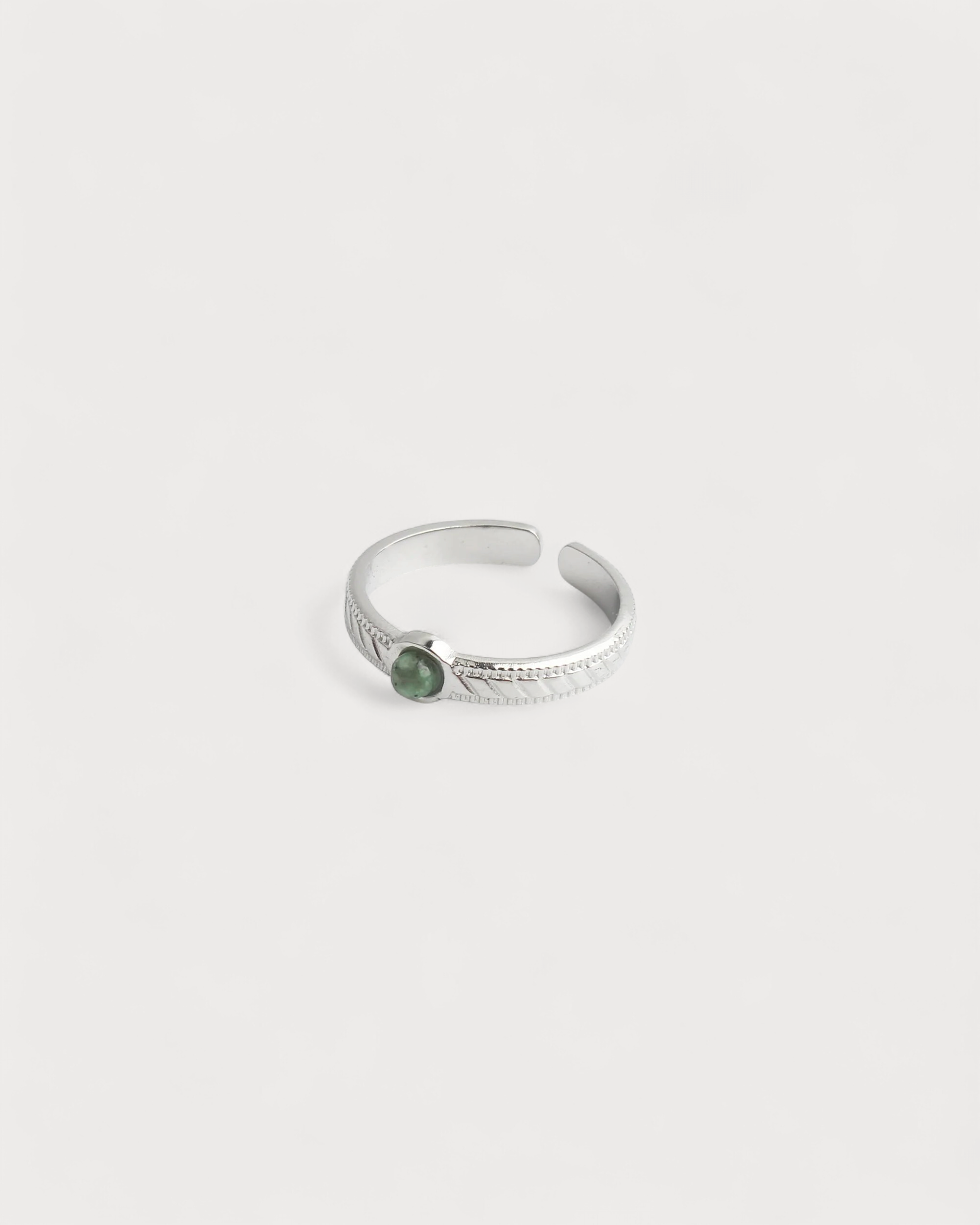 Zosia - Ring - Naturstein - Edelstahl - Verstellbar