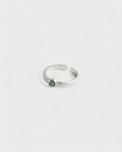 Zosia - Ring - Naturstein - Edelstahl - Verstellbar