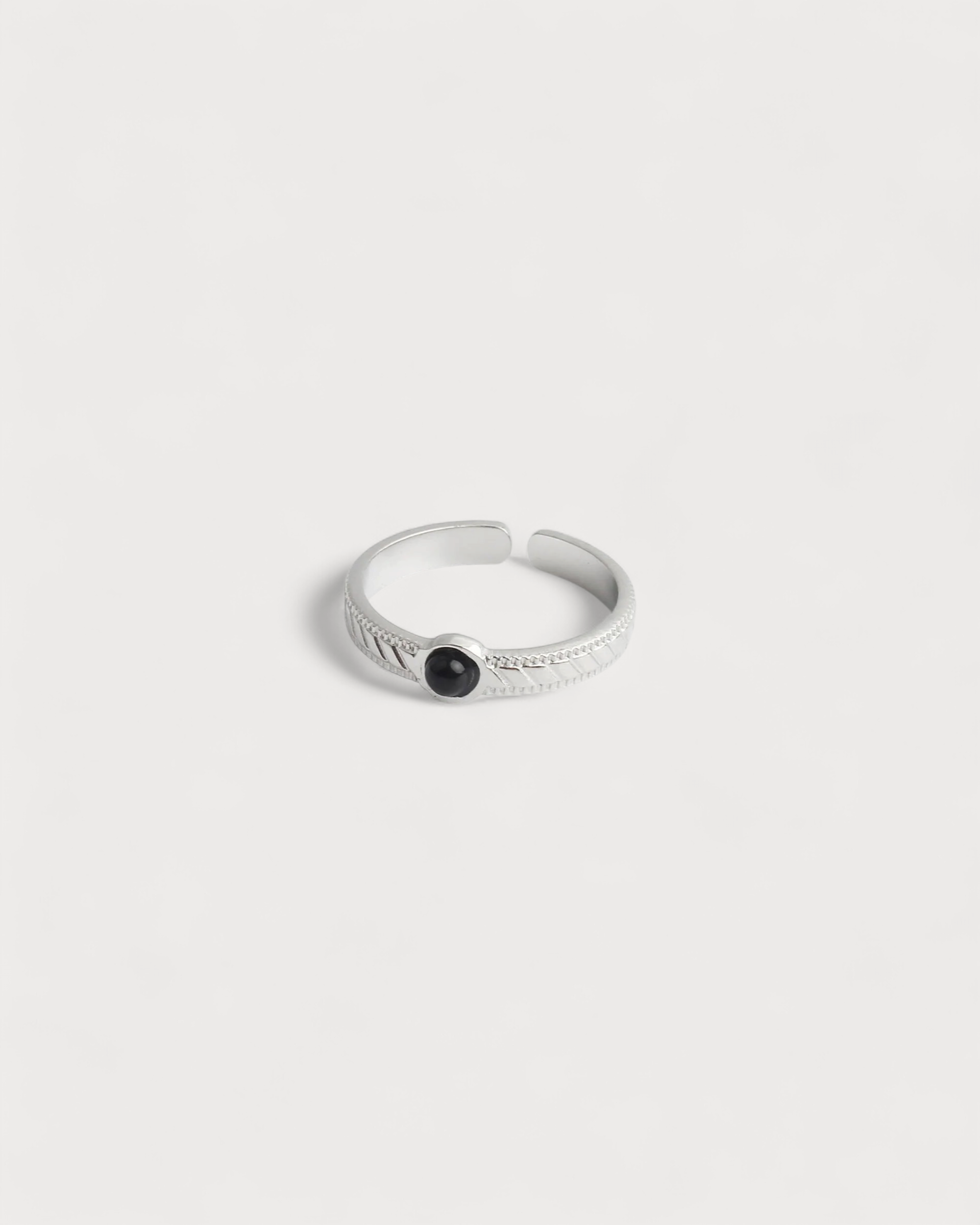 Zosia - Ring - Naturstein - Edelstahl - Verstellbar