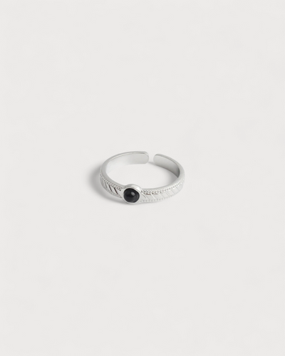 Zosia - Ring - Naturstein - Edelstahl - Verstellbar