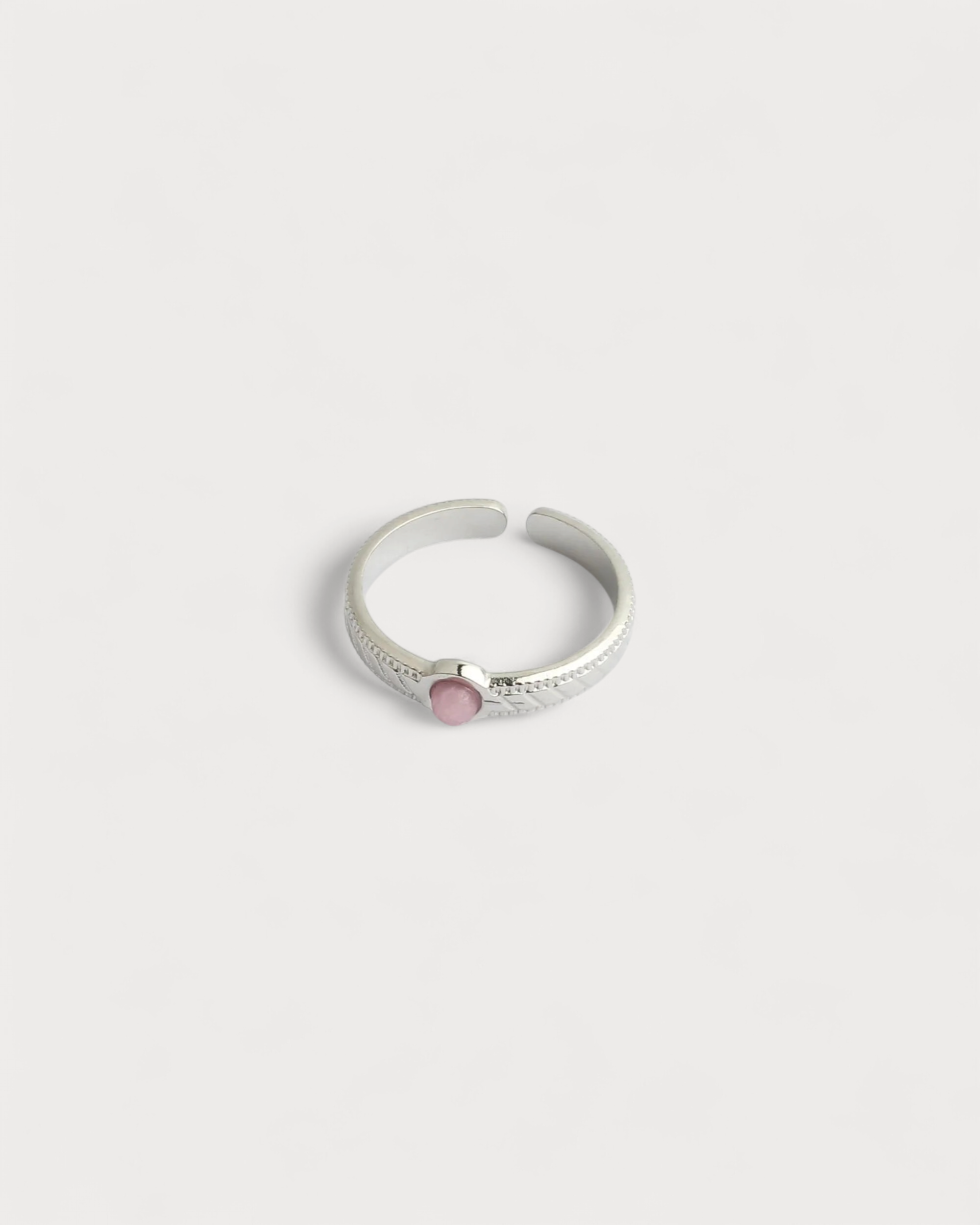Zosia - Ring - Naturstein - Edelstahl - Verstellbar