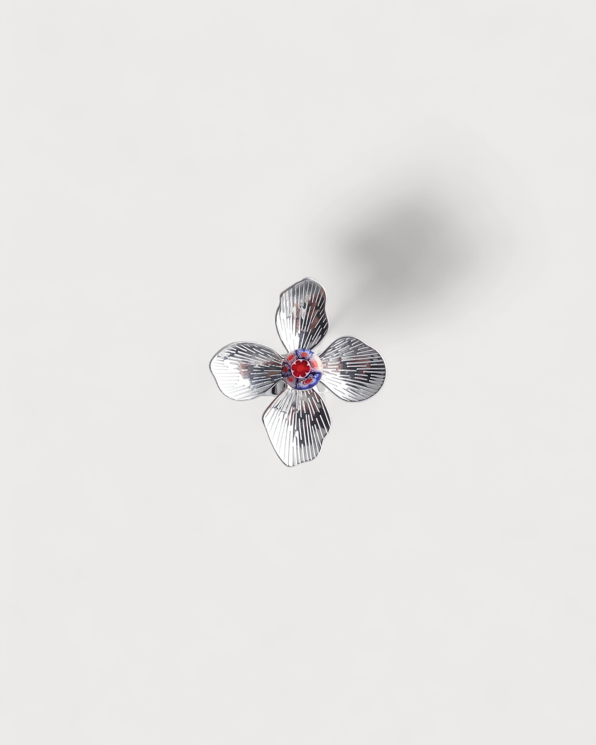 Mega Flower - Ring - Edelstahl - verstellbar