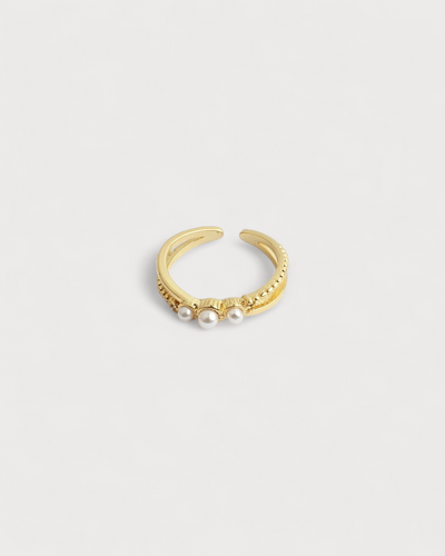 Trois Perles - Ring - Edelstahl - Verstellbar