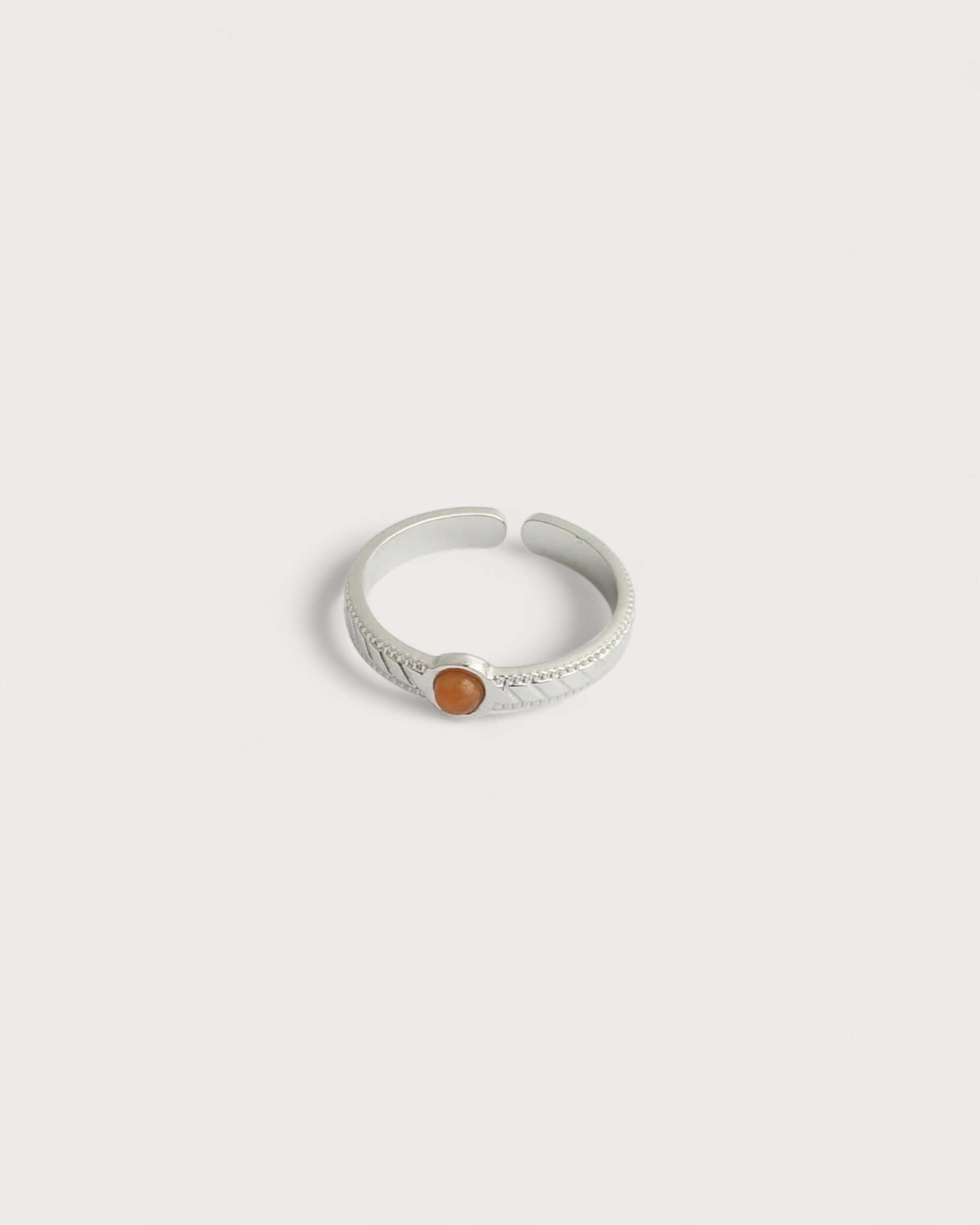 Zosia - Ring - Naturstein - Edelstahl - Verstellbar