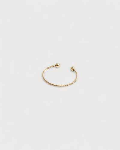 Basic Twist - Ring - Edelstahl - verstellbar