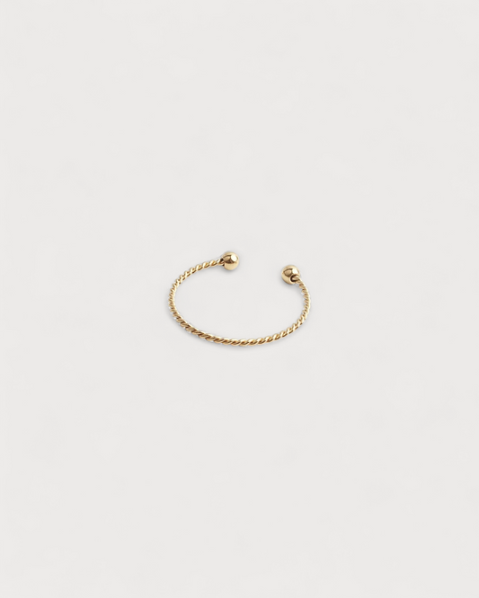 Basic Twist - Ring - Edelstahl - verstellbar