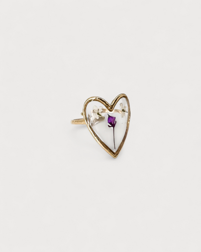 Fiore e amore - Ring - Edelstahl - Verstellbar