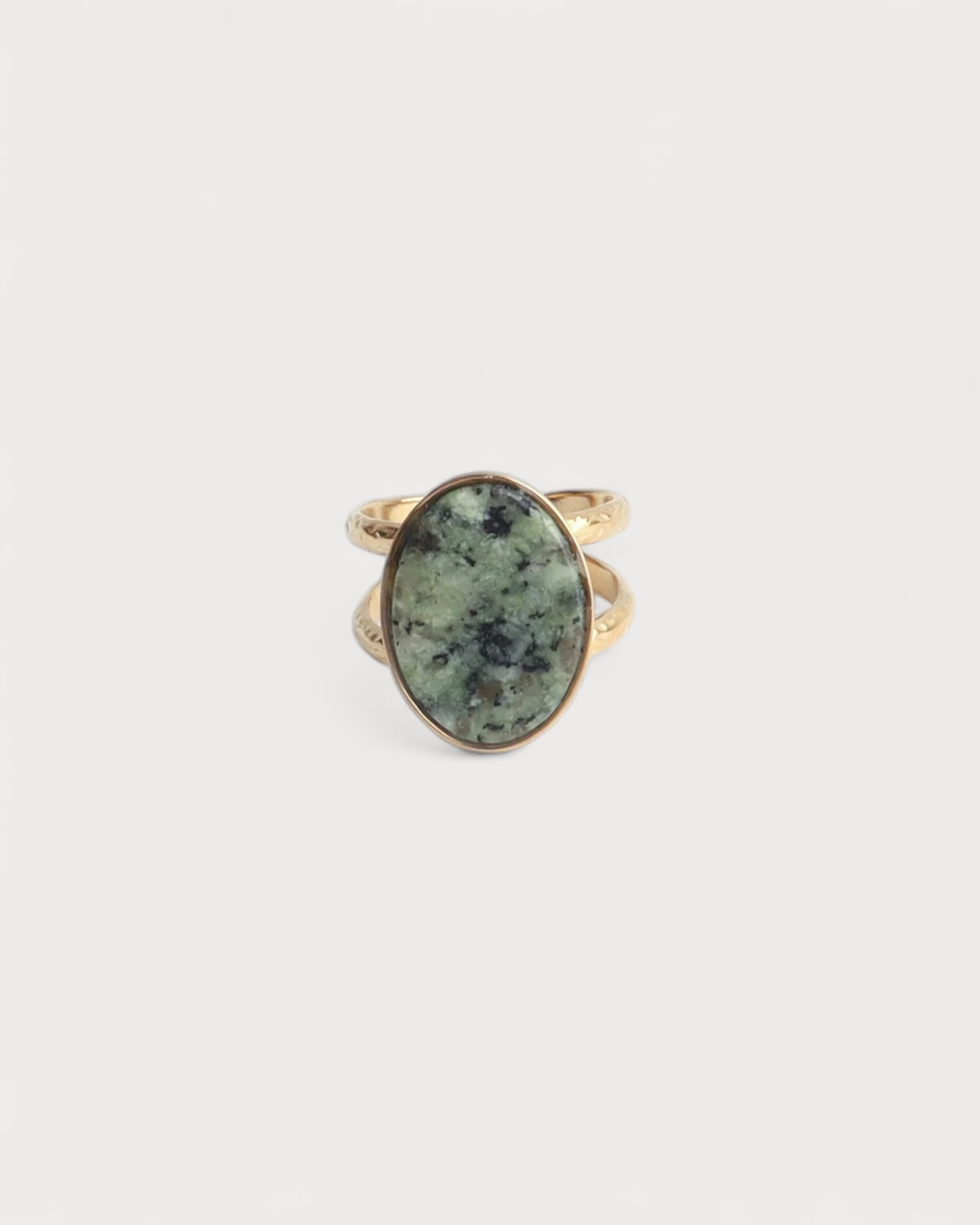 Layla - Ring - Edelstahl - Verstellbar - Naturstein