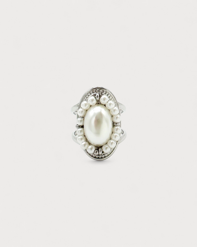 Pearlet - Ring - Edelstahl - Verstellbar