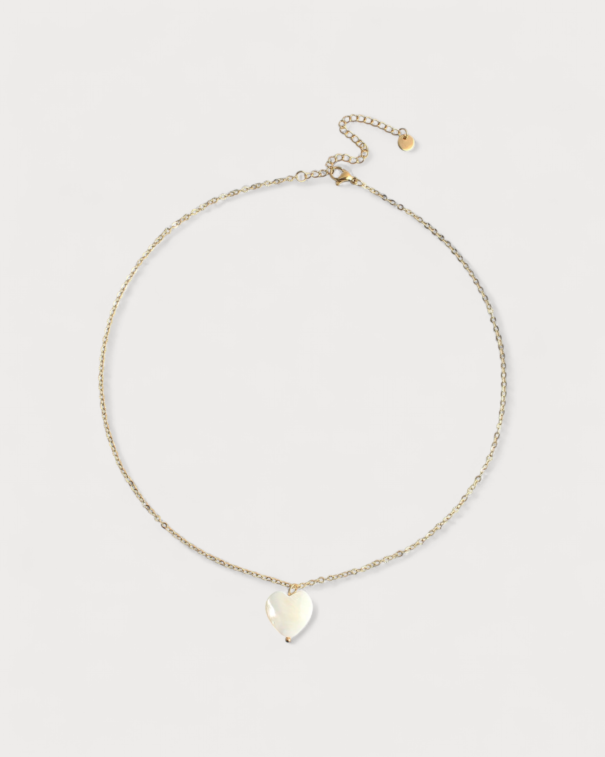 Heart Shaped Shell - Halskette - Edelstahl