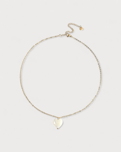 Heart Shaped Shell - Halskette - Edelstahl