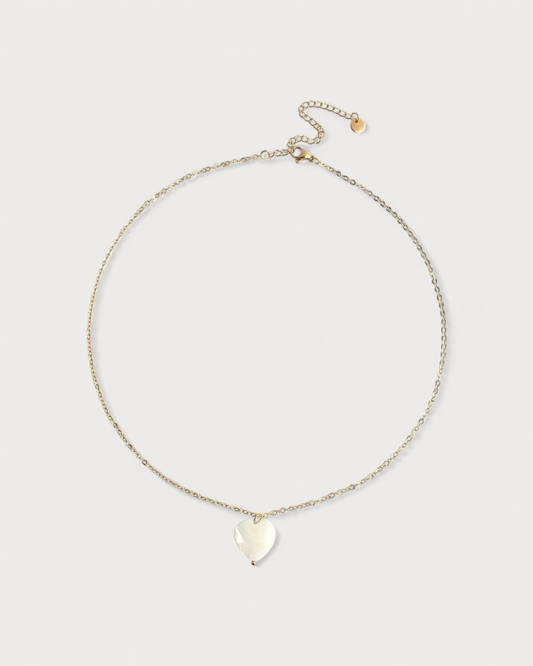Heart Shaped Shell - Halskette - Edelstahl