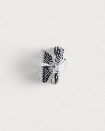 Wildblume - Ring - Edelstahl - verstellbar