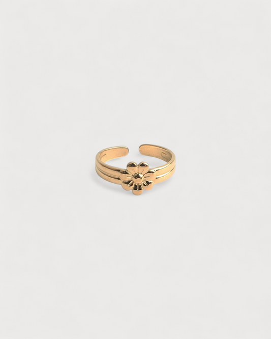 Blossom Flower - Ring - Edelstahl - verstellbar