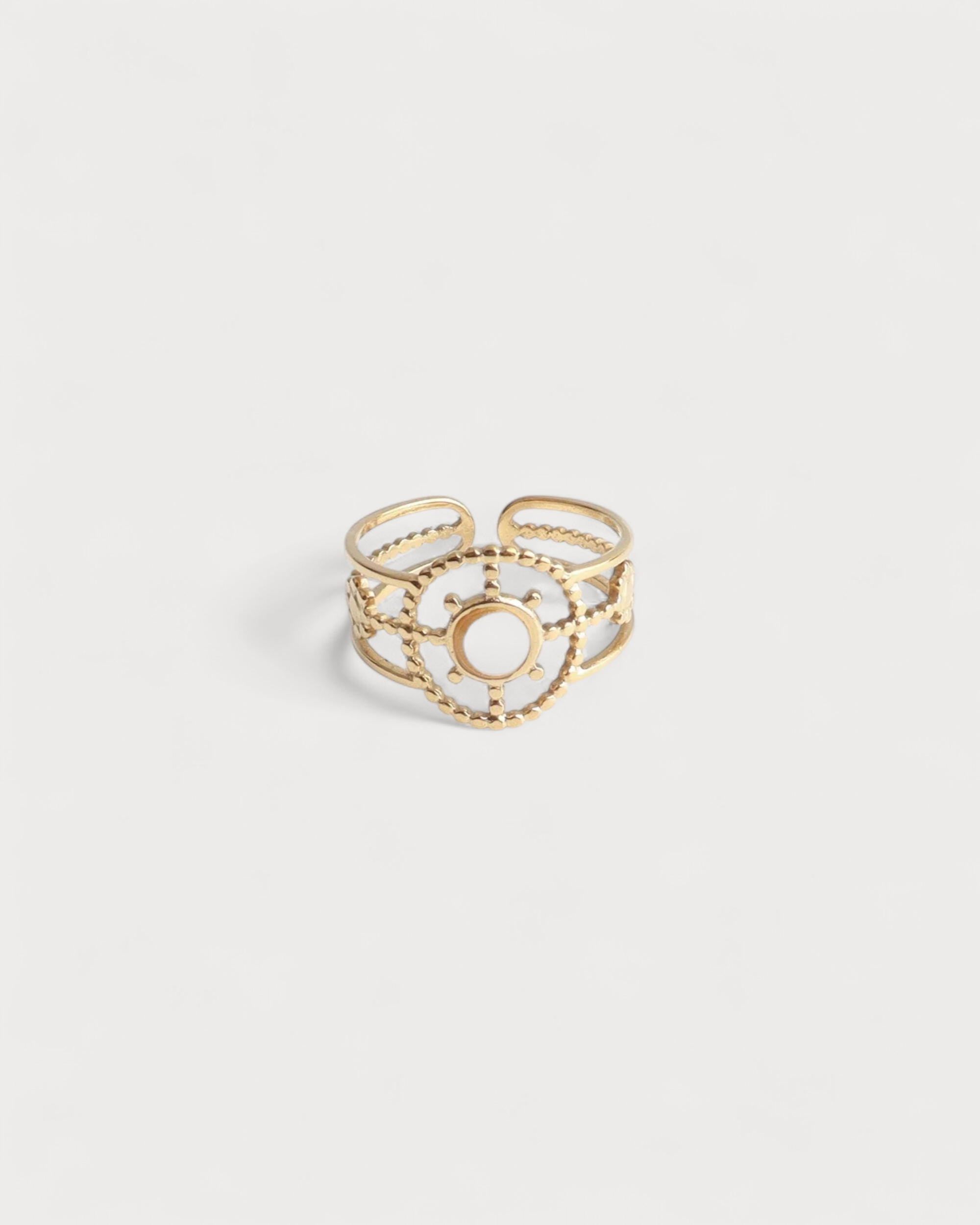 Sonne - Ring - Edelstahl - verstellbar