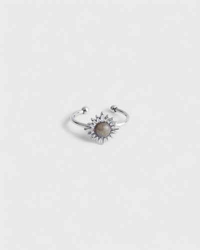 Louelle - Ring - Naturstein - Edelstahl - Verstellbar