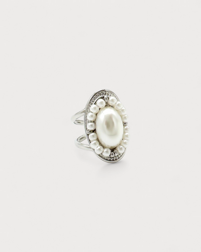 Pearlet - Ring - Edelstahl - Verstellbar