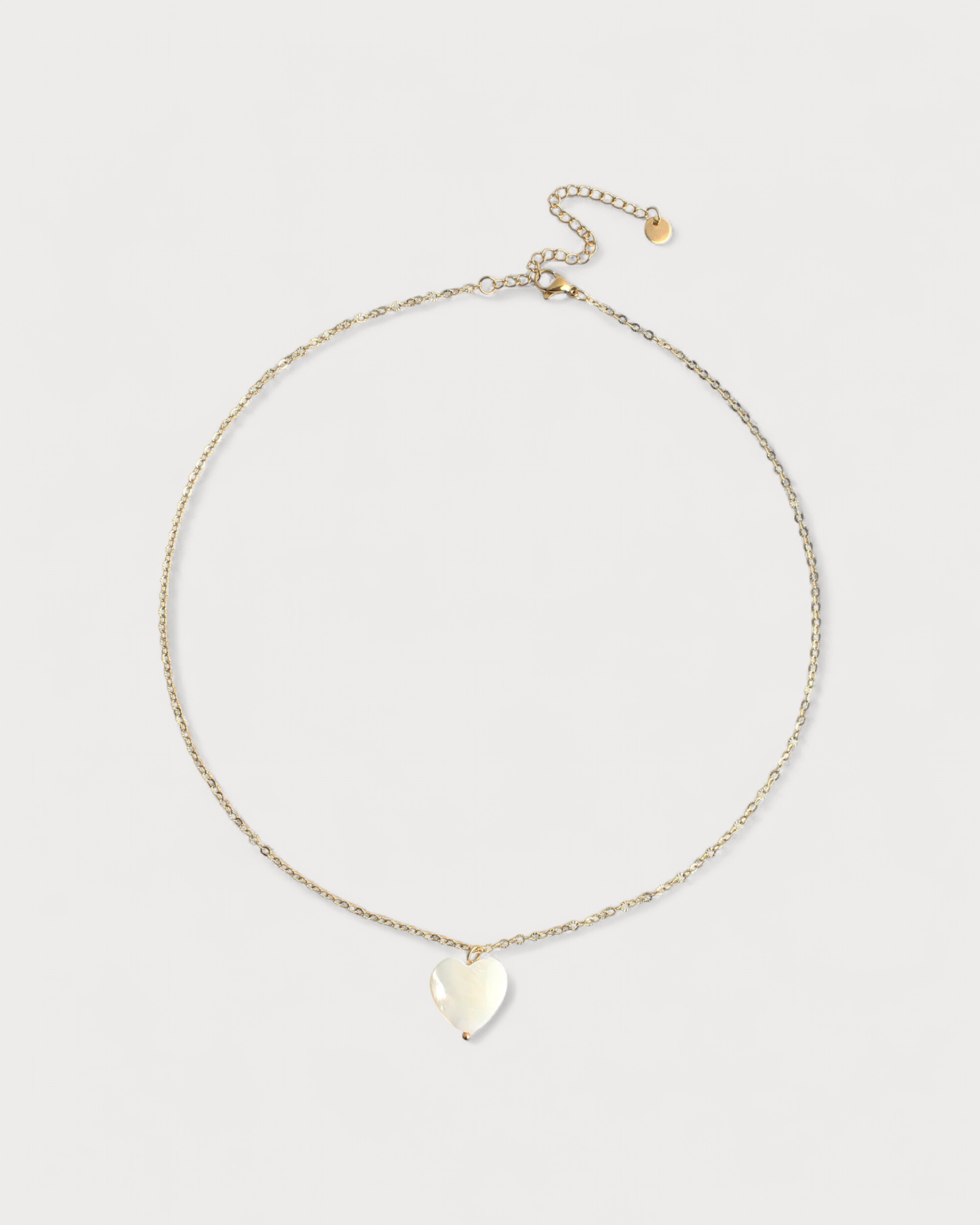 Heart Shaped Shell - Halskette - Edelstahl
