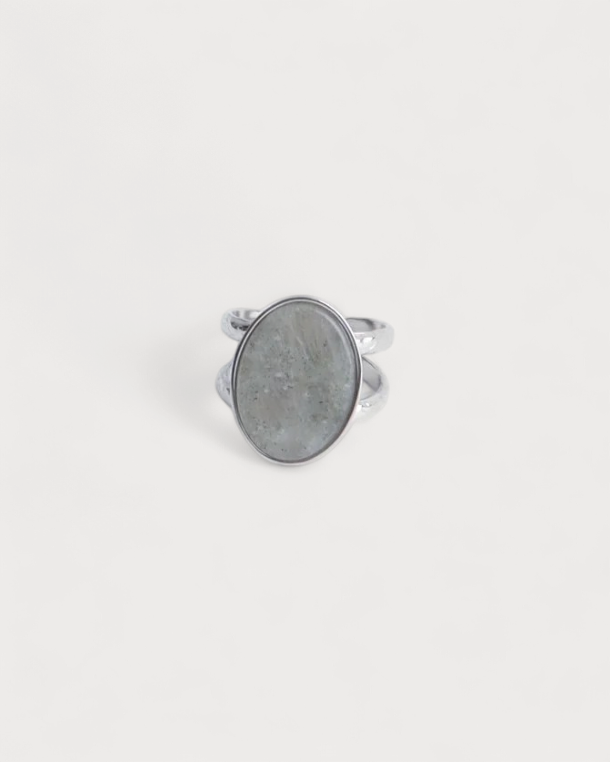 Layla - Ring - Edelstahl - Verstellbar - Naturstein