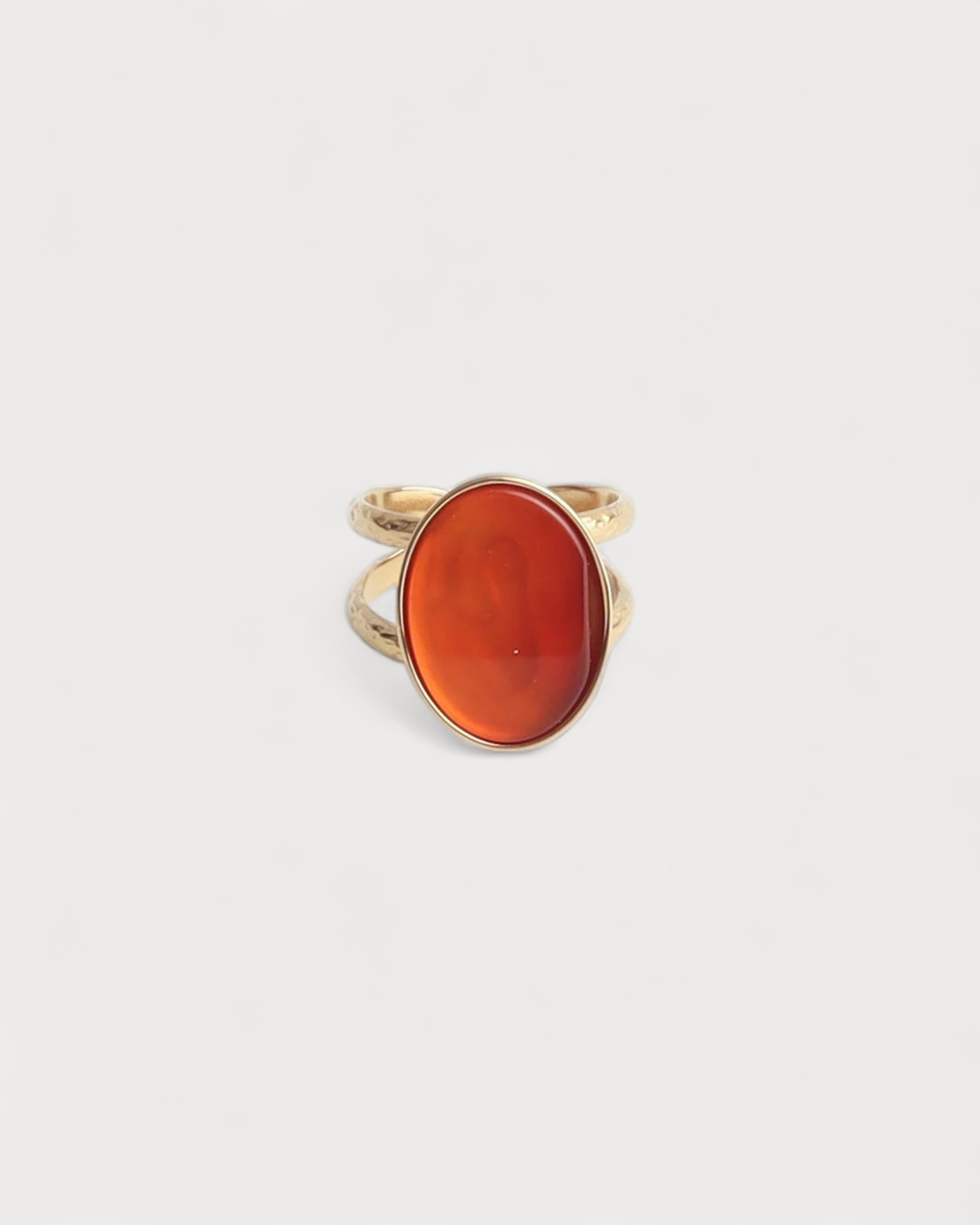 Layla - Ring - Edelstahl - Verstellbar - Naturstein