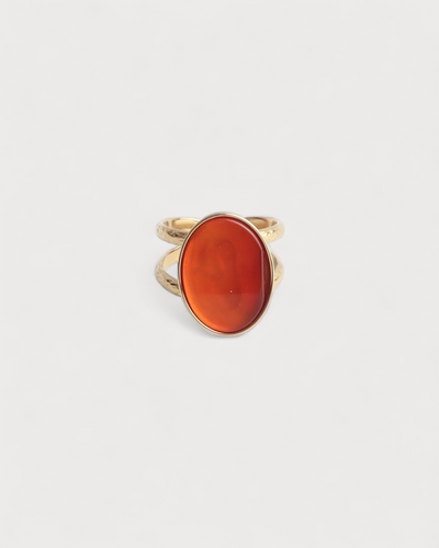 Layla - Ring - Edelstahl - Verstellbar - Naturstein