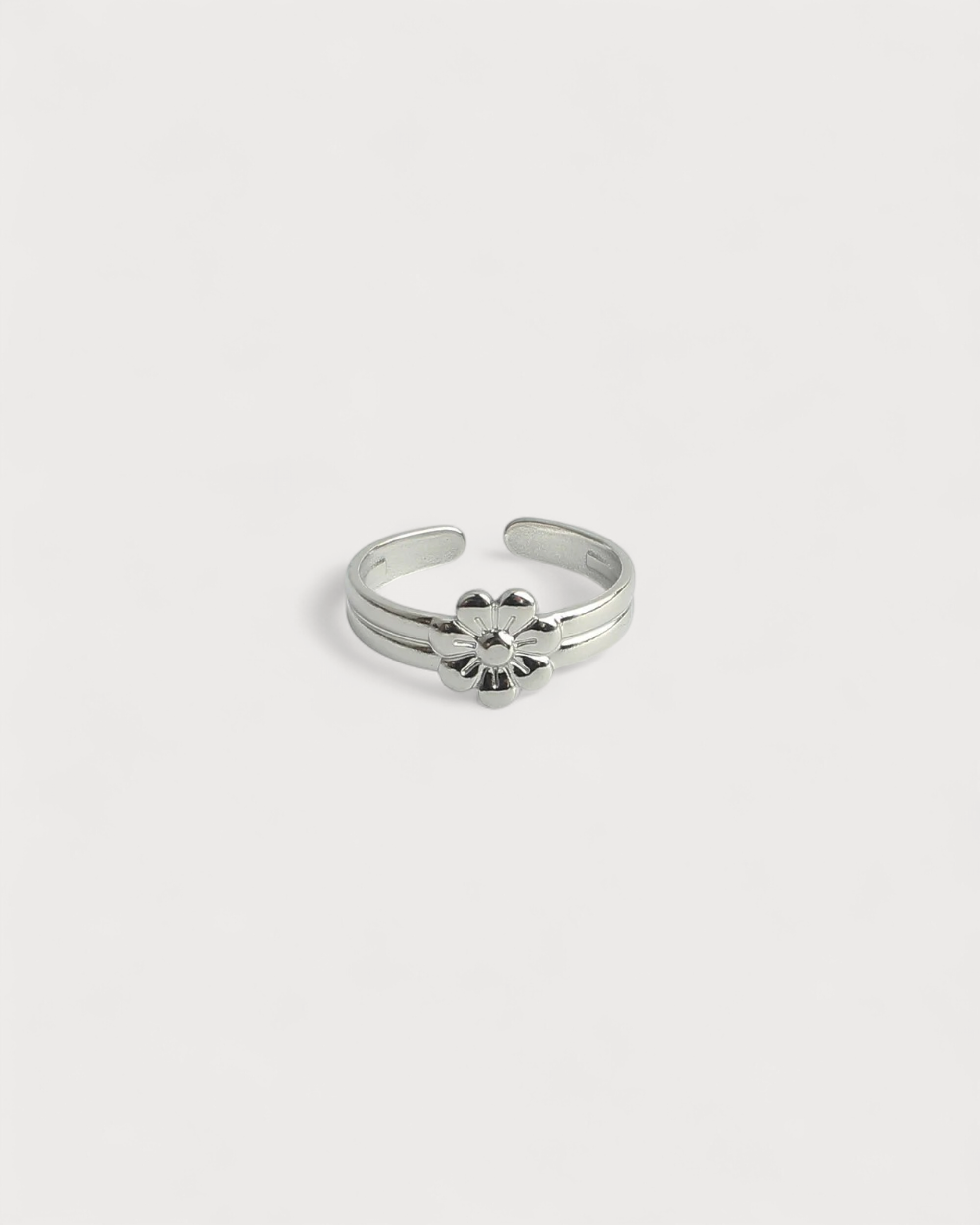 Blossom Flower - Ring - Edelstahl - verstellbar