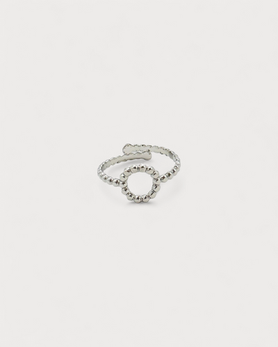 Dotted Circle - Ring - Edelstahl - verstellbar