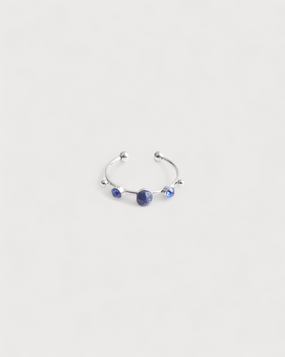 Victoria - Ring – Edelstahl – Naturstein – Verstellbar