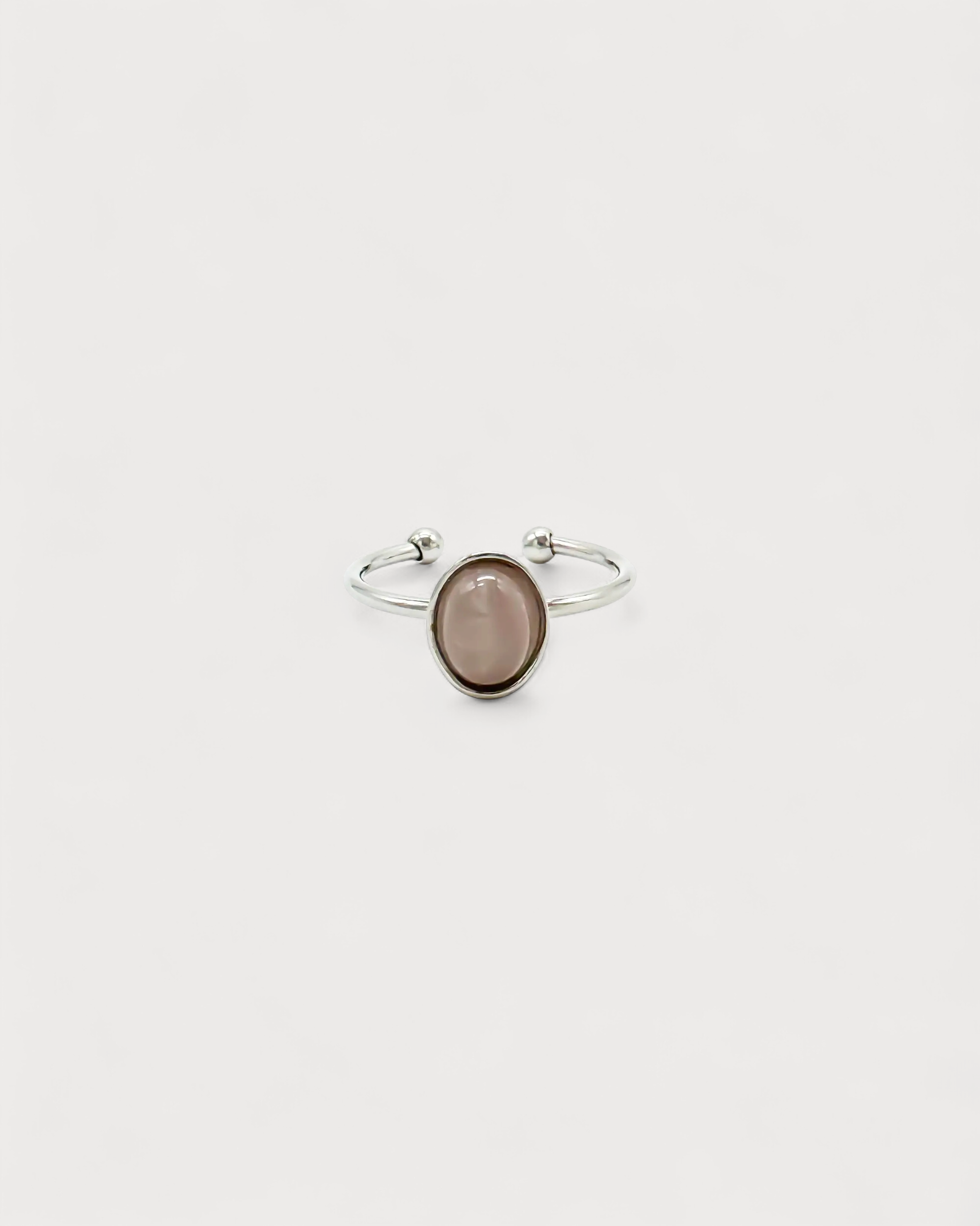Vive - Ring - Naturstein - Edelstahl - verstellbar
