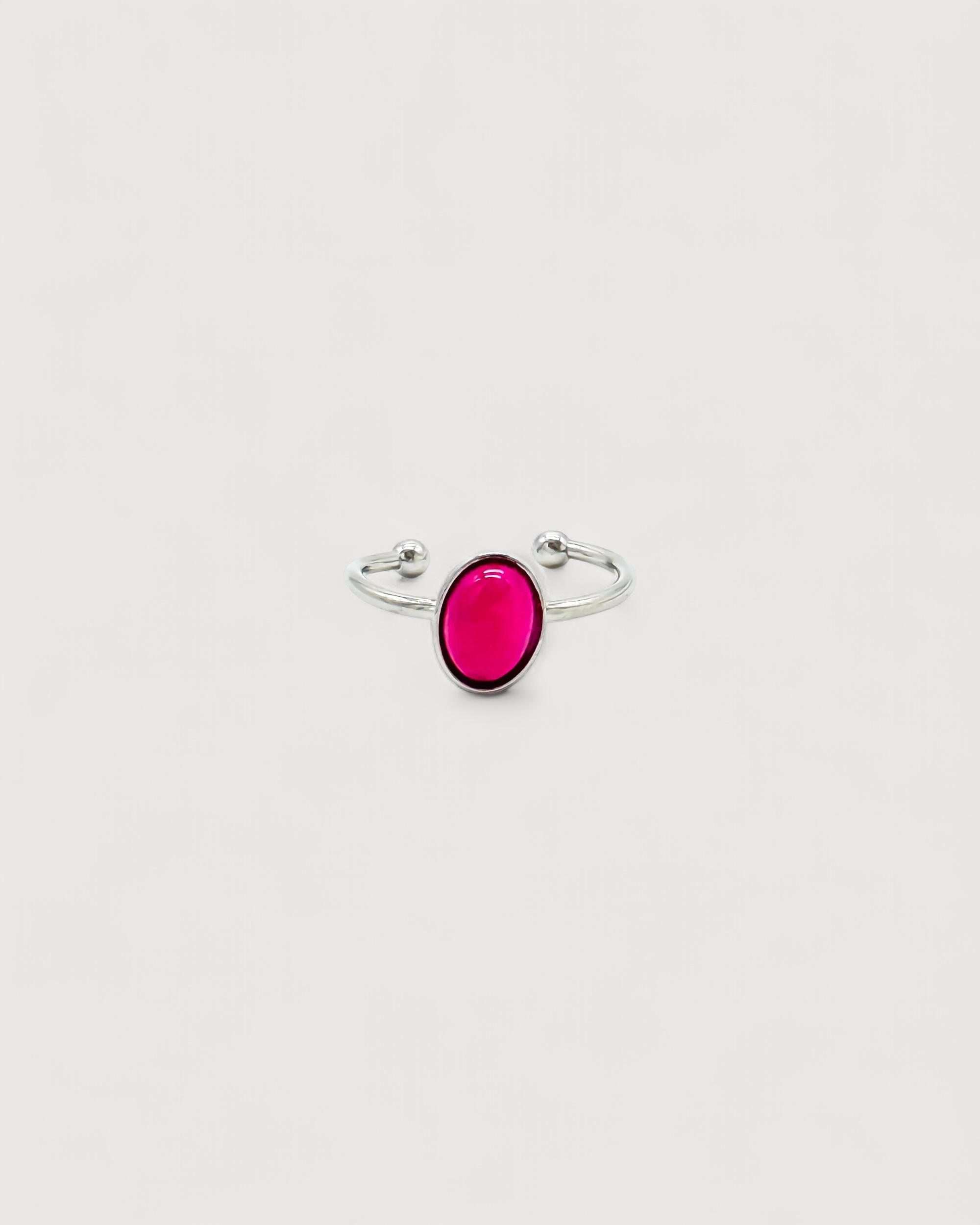 Vive - Ring - Naturstein - Edelstahl - verstellbar
