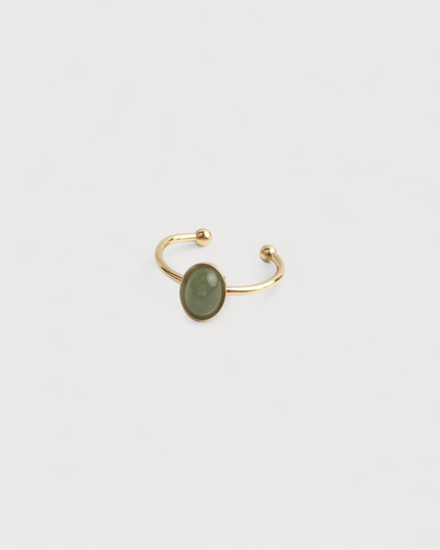 Vive - Ring - Naturstein - Edelstahl - verstellbar