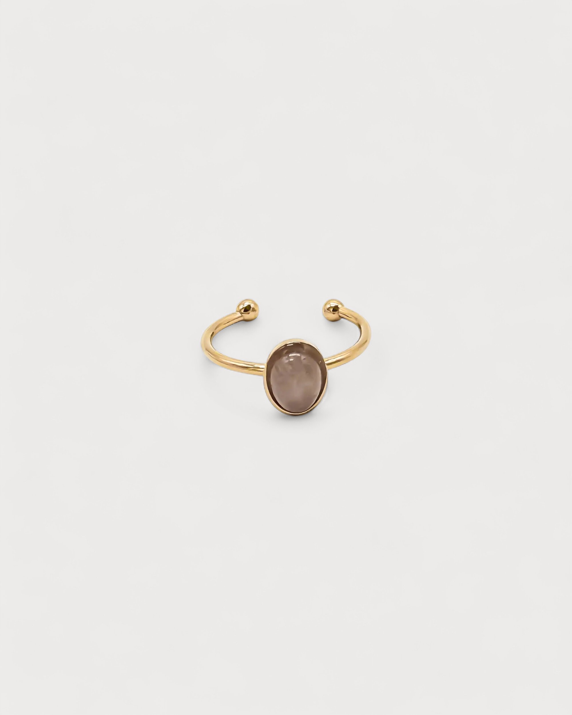 Vive - Ring - Naturstein - Edelstahl - verstellbar