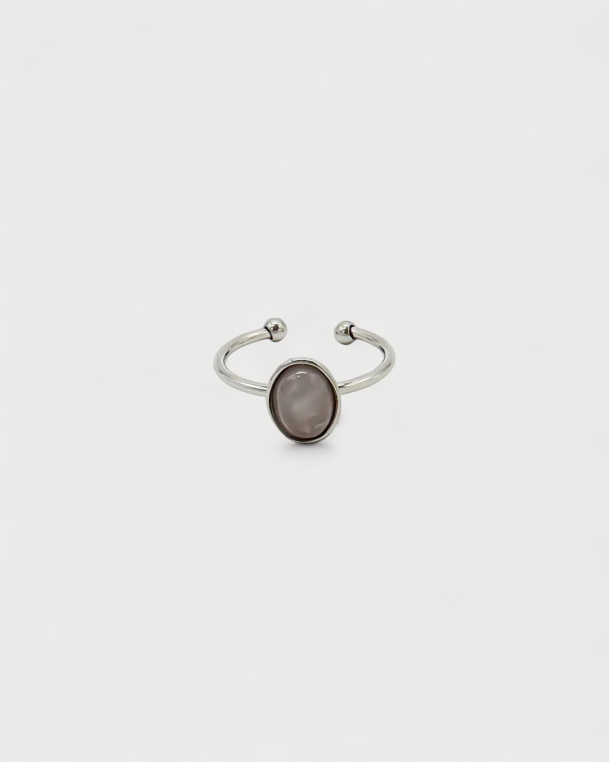 Vive - Ring - Naturstein - Edelstahl - verstellbar