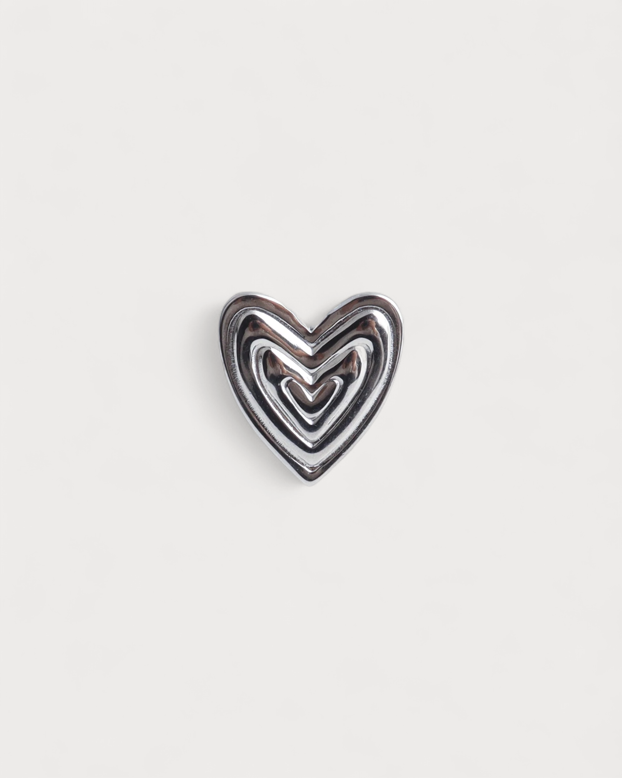 Groovy Heart - Ring - Edelstahl - verstellbar